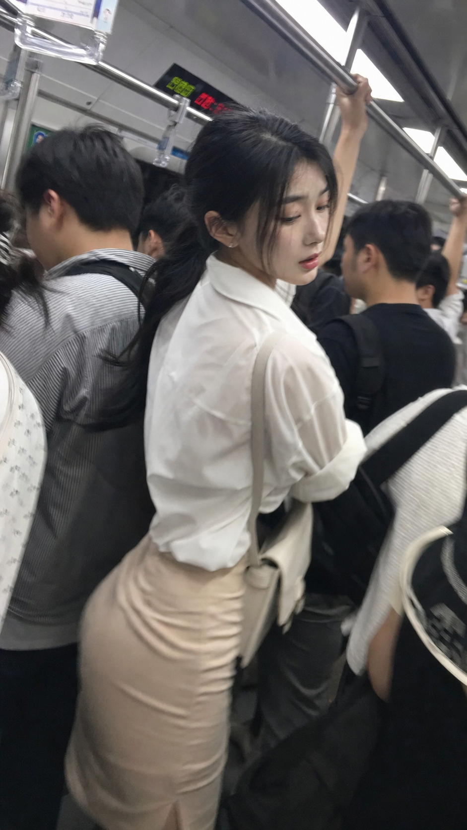 通勤列车人像