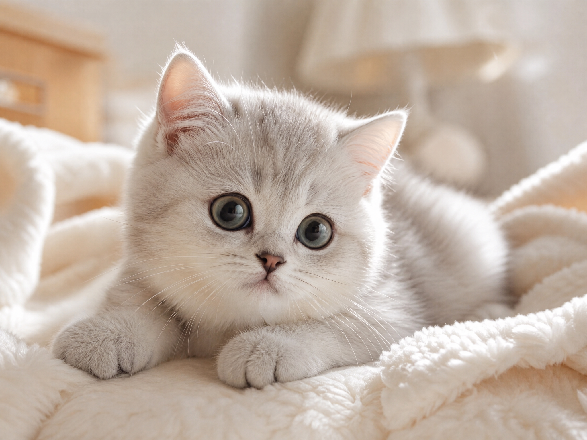 银渐层小猫咪
